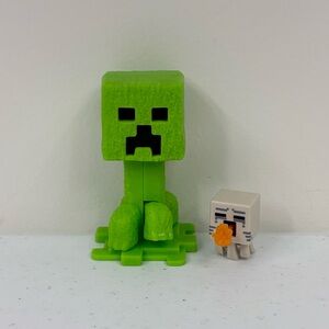Minecraft Attacking Ghast Fireball Mini Mojang 1" And 3” Creeper Lot